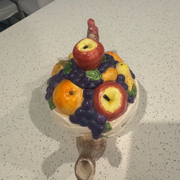 Vibrant Ceramic Teapot with Fruit Design - Picture 5 of 8